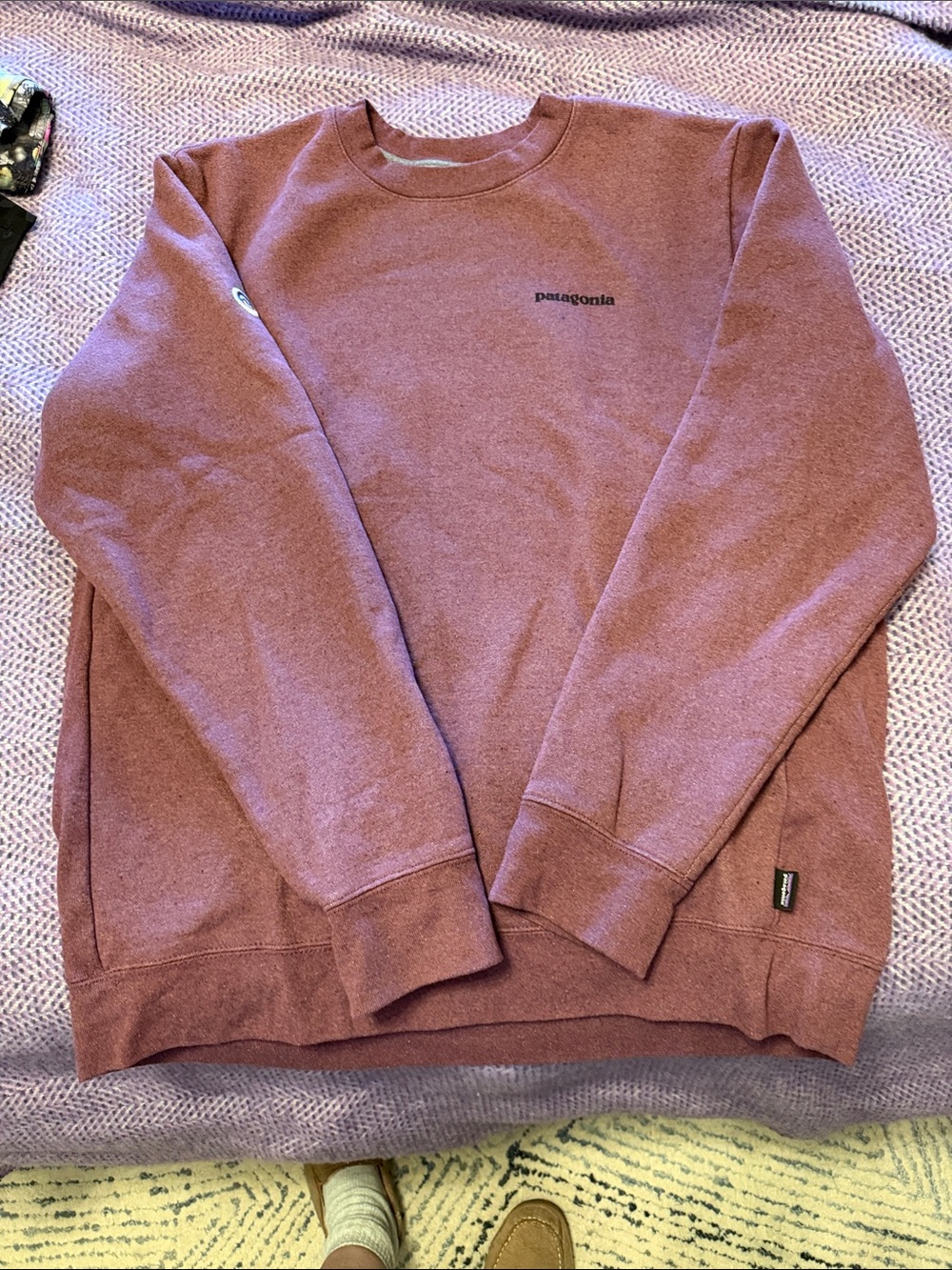 Patagonia Womens XL / Mens L Crewneck Sweatshirt in Mauve